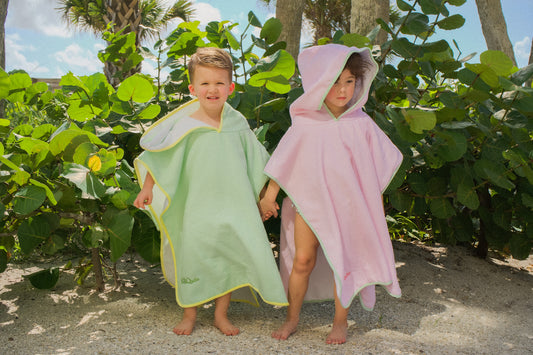 Lifestyle photo of the Youth SRQutie Terry Towel Coverup