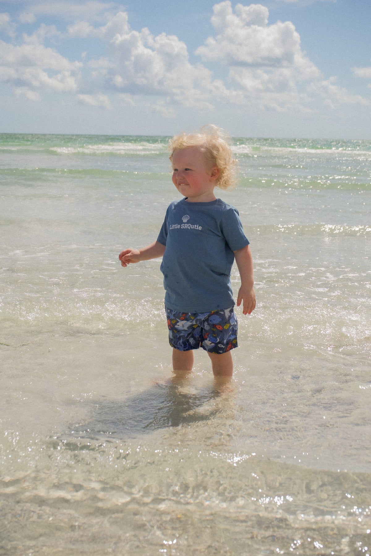 Lifestyle photo of the Toddler Little SRQutie Tee