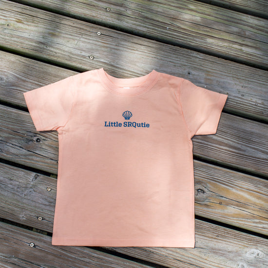 The Toddler Little SRQutie Tee in Peach
