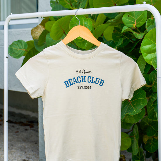 The Youth SRQutie Beach Club Tee in Natural