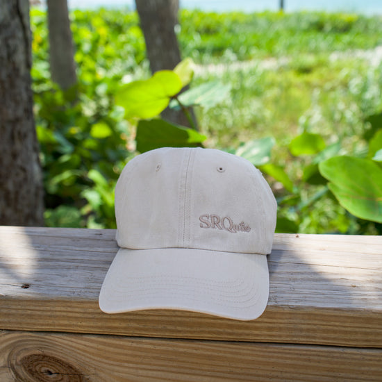 The SRQutie Signature Ballcap in Tan
