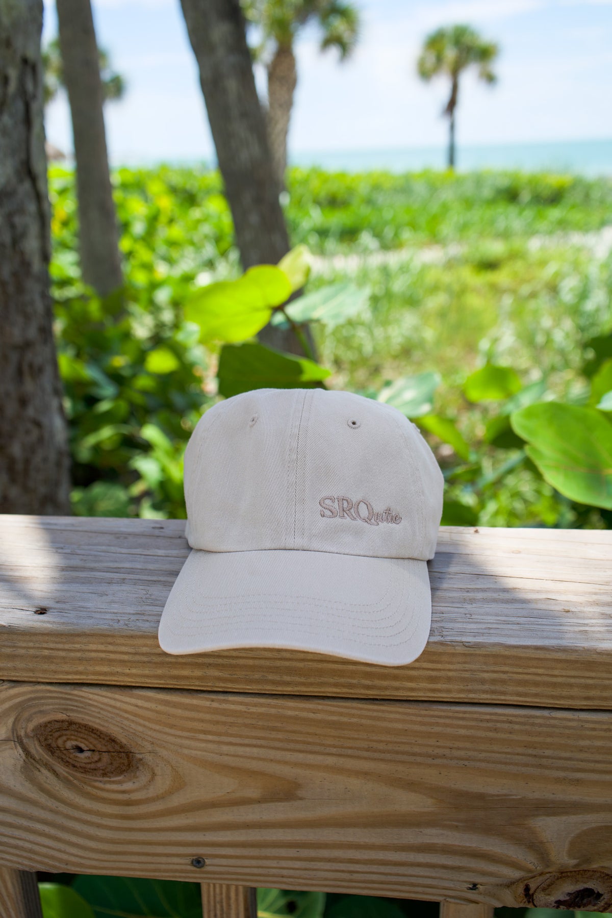 The SRQutie Signature Ballcap in Tan