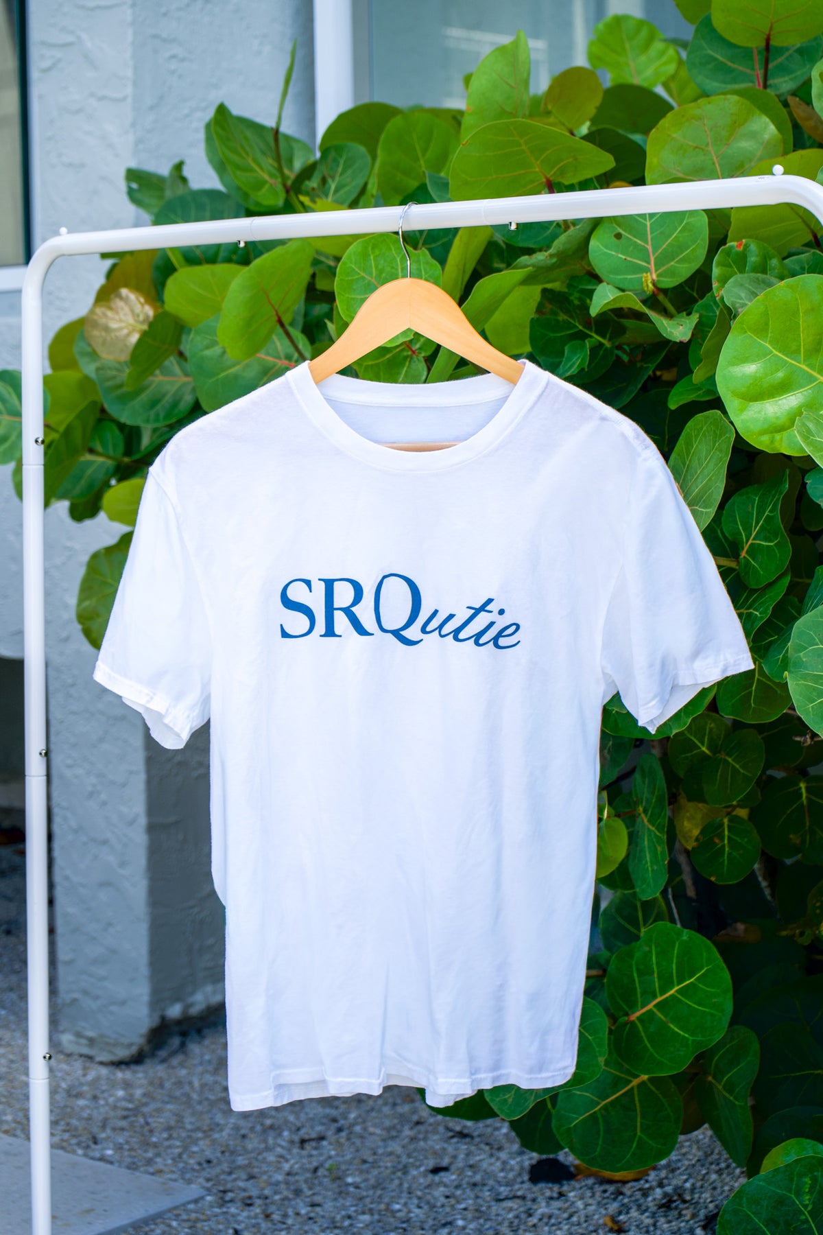 The women's Signature SRQutie Tee in White