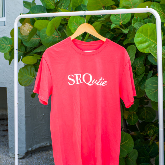 The women's Signature SRQutie Tee in Fruit Punch