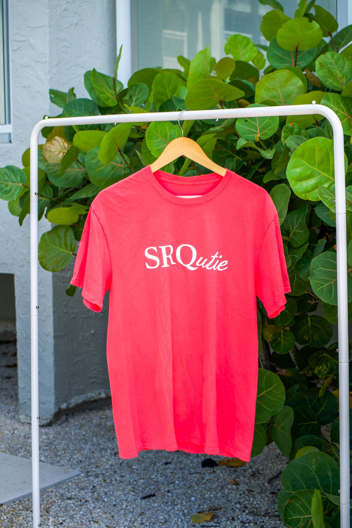 The women's Signature SRQutie Tee in Fruit Punch