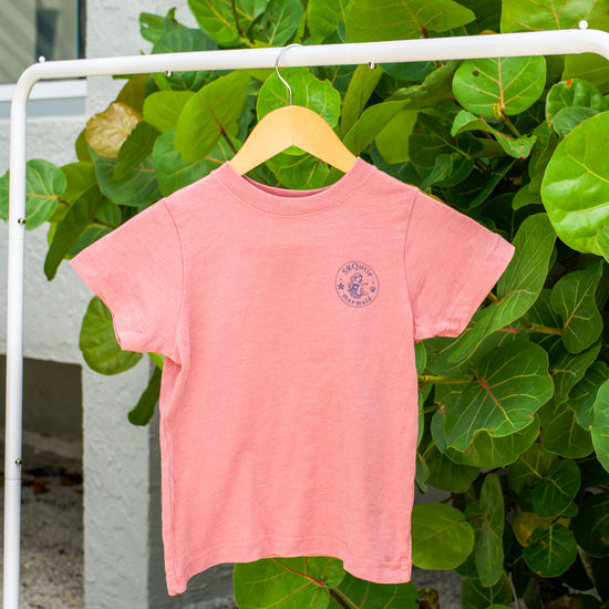 Front view of the Youth Mermaid SRQutie Tee in Mauve