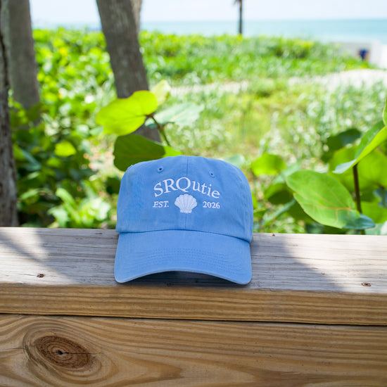 The SRQutie Shell Ballcap in Light Blue