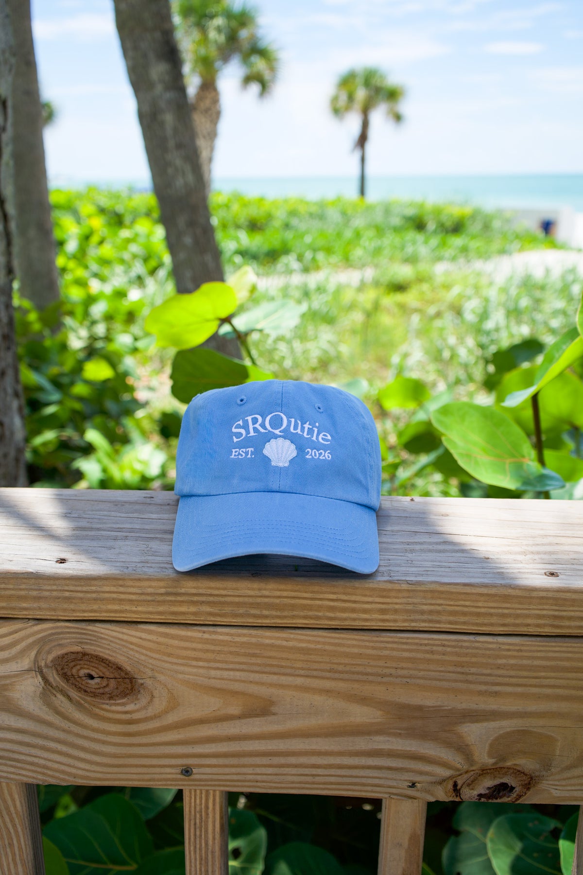 The SRQutie Shell Ballcap in Light Blue