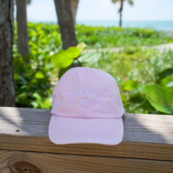The SRQutie Shell Ballcap in Pink