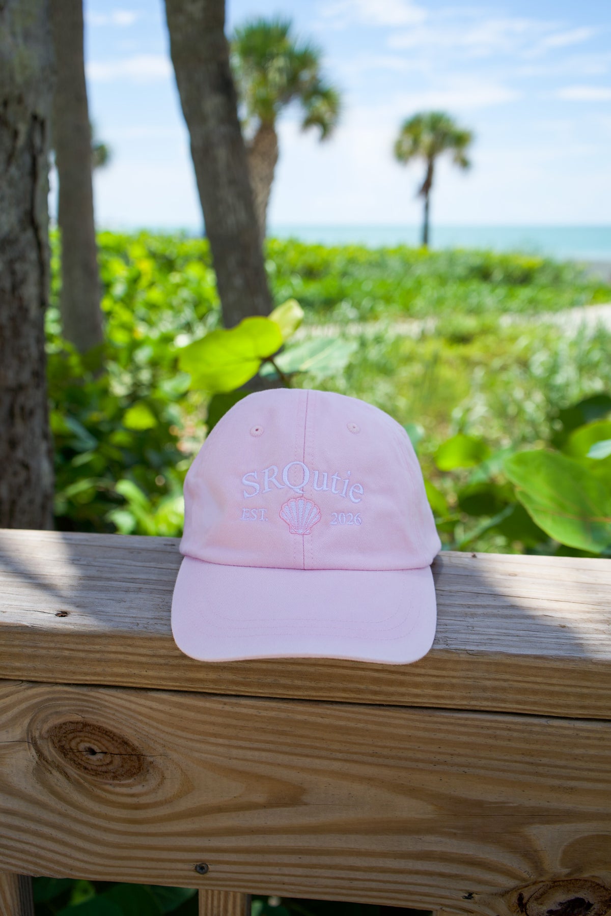 The SRQutie Shell Ballcap in Pink