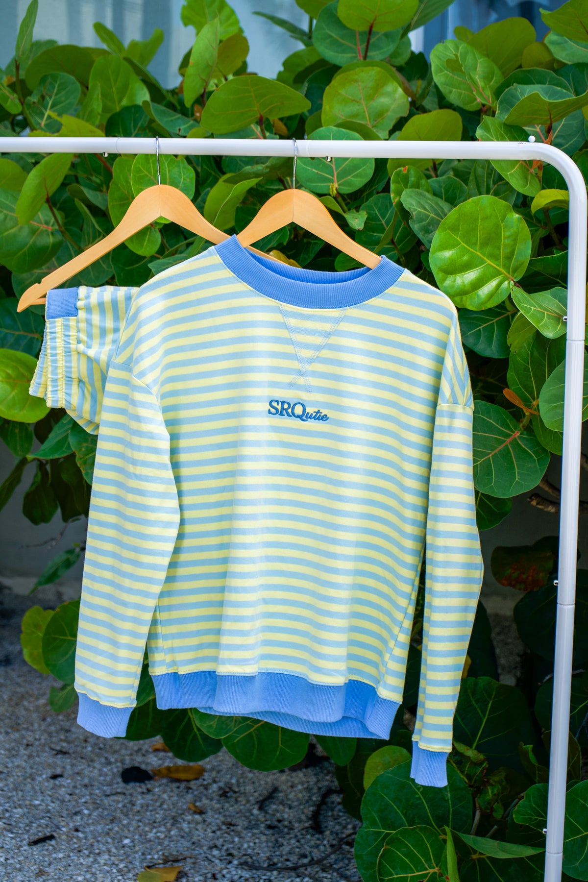 The women's SRQutie Striped Short Set