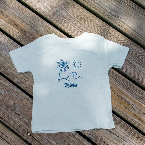 The Toddler Wave SRQutie Tee in Honeydew