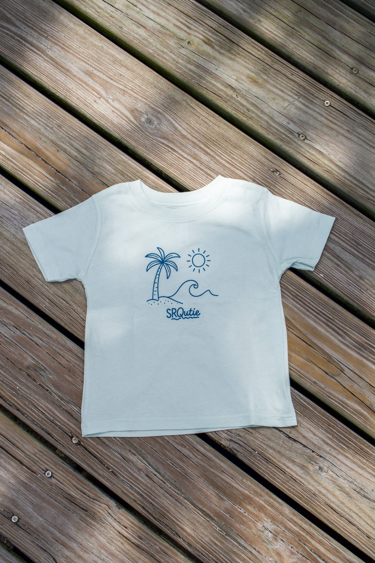 The Toddler Wave SRQutie Tee in Honeydew