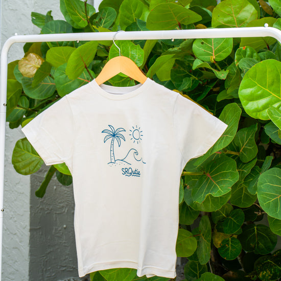 The Youth Wave SRQutie Tee in Natural