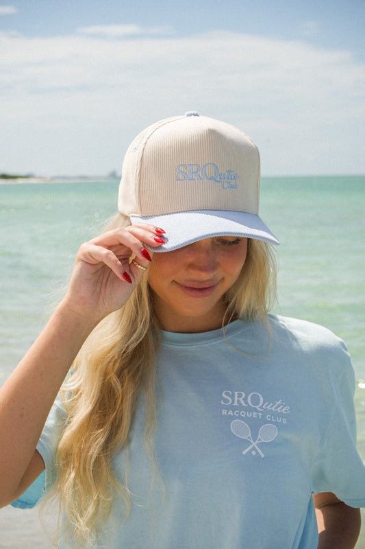 Lifestyle photo of the SRQutie Club Trucker Hat