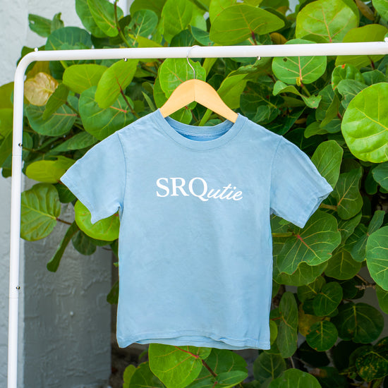 The Signature SRQutie Youth Tee in Glacier