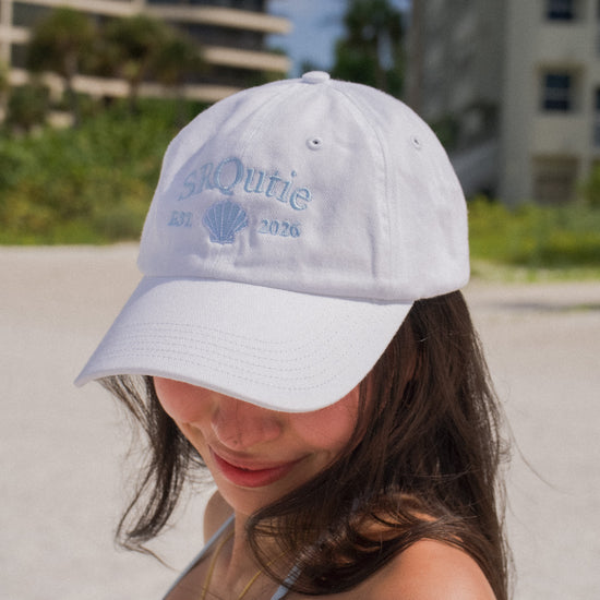 Lifestyle photo of the SRQutie Shell Ballcap